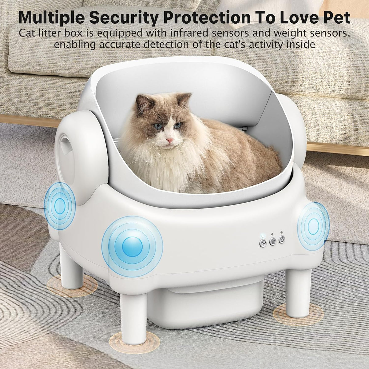 SafeSmart Open-Top Cat Litter System